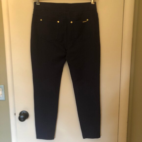 MICHAEL Michael Kors navy pull-on leggings sz L - Picture 5 of 9